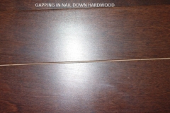 Gapping on Nail Down Floors